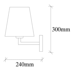 Opviq Profil 4659 Wall Light, 40 W, E27