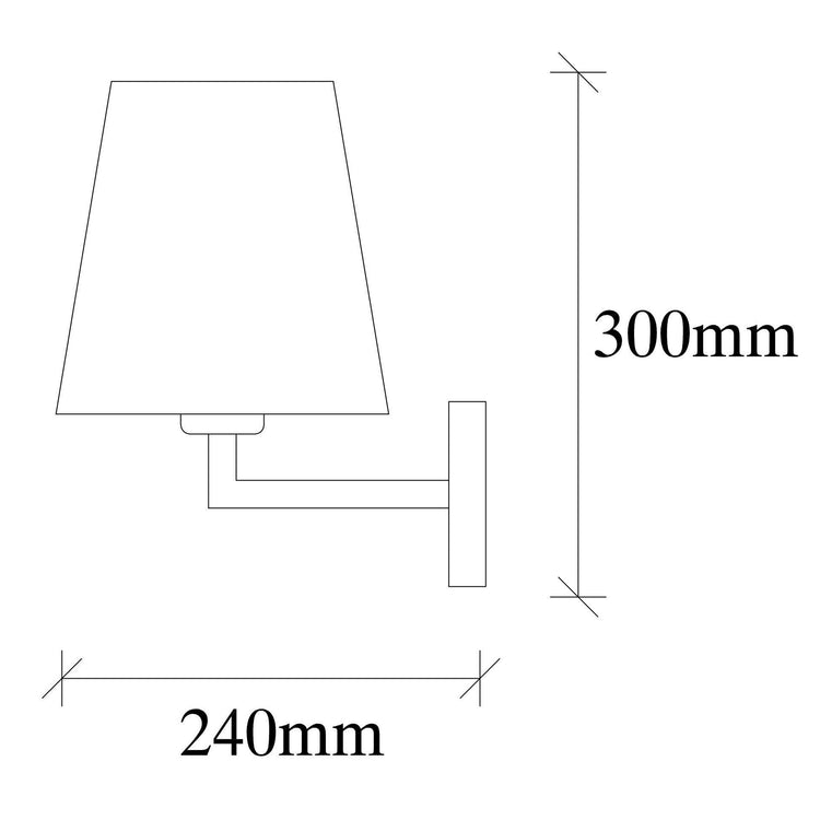 Opviq Profil 4659 Wall Light, 40 W, E27