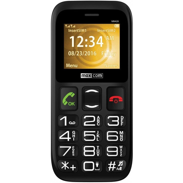 Phone with buttons Maxcom MM426, black