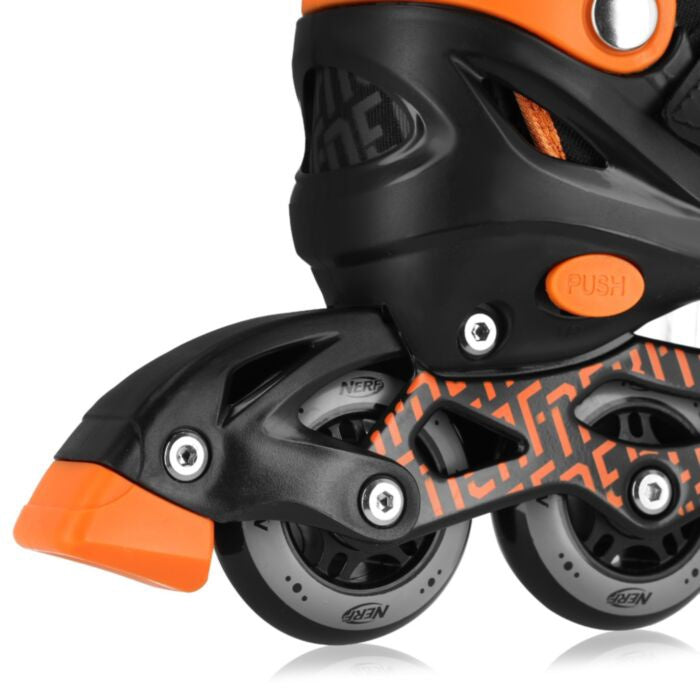 Roller Skates Spokey Nerf Strive 941341, black/orange, 38-42