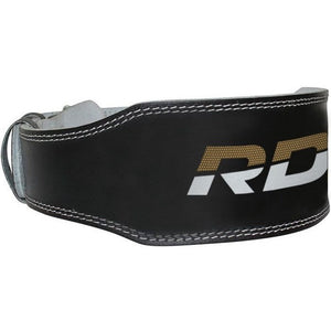 RDX 4" WBS-4RB Weightlifting Belt, M, gold/black