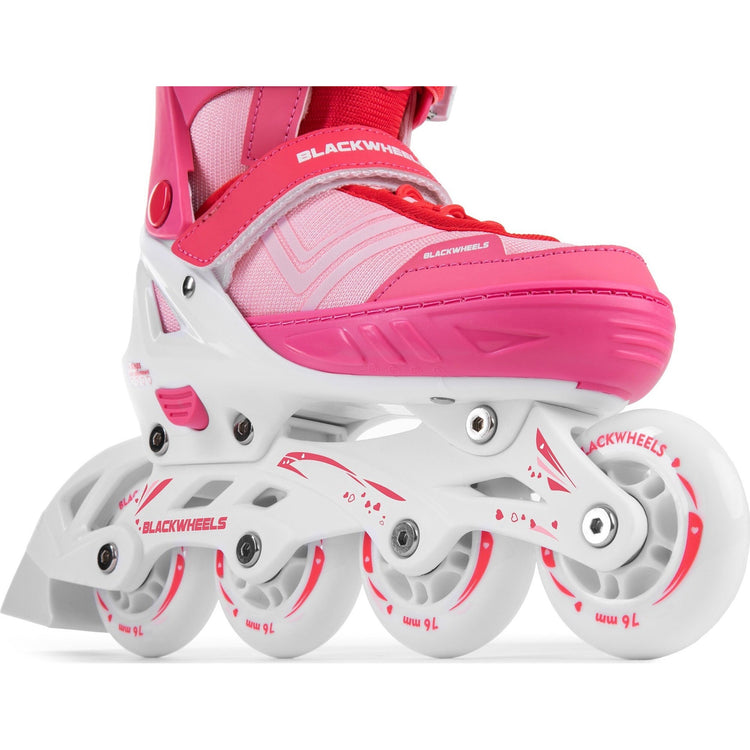 Blackwheels Playful roller skates, white/pink/purple, 39-42