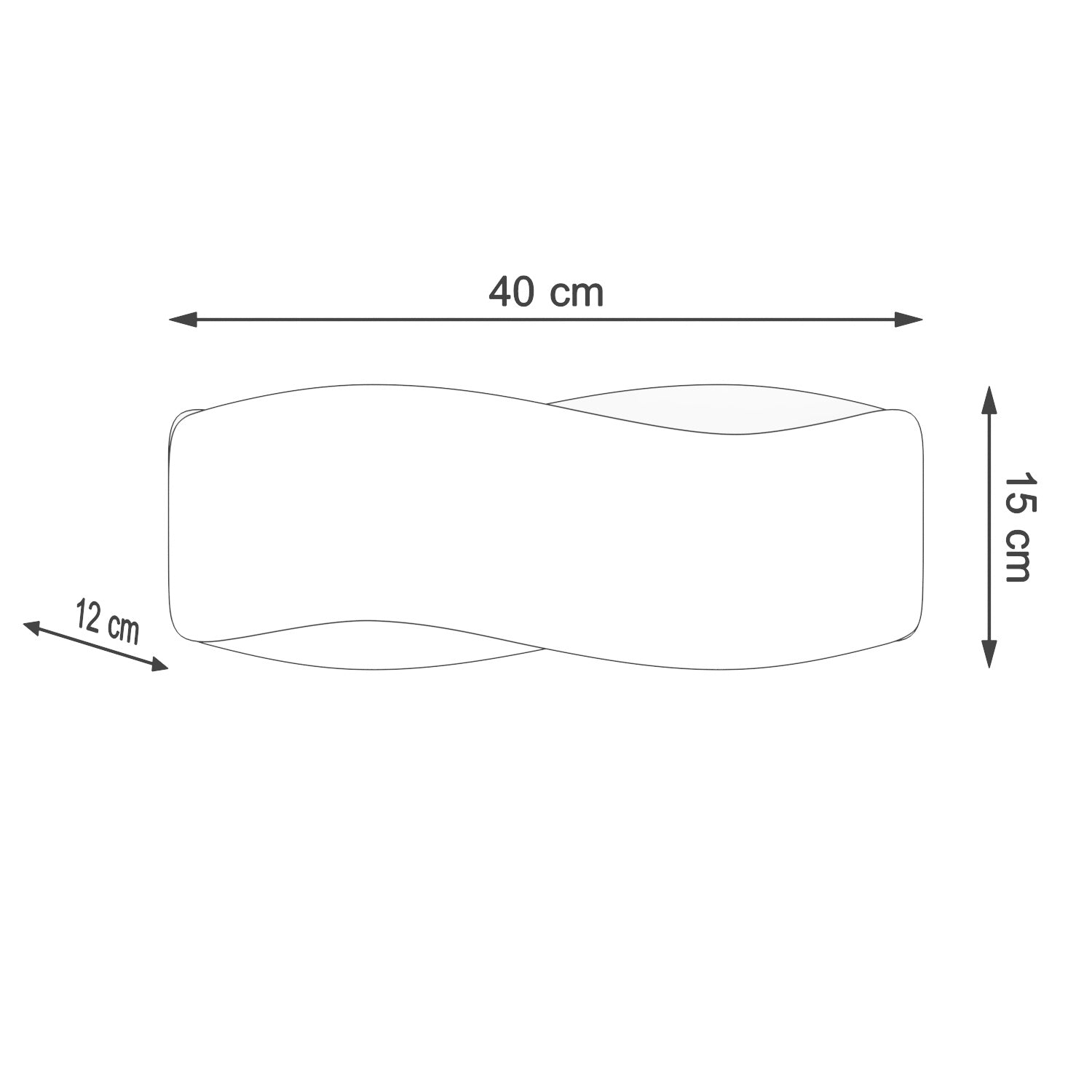 Luminaire wall Sollux Tila 40, 40 W, G9