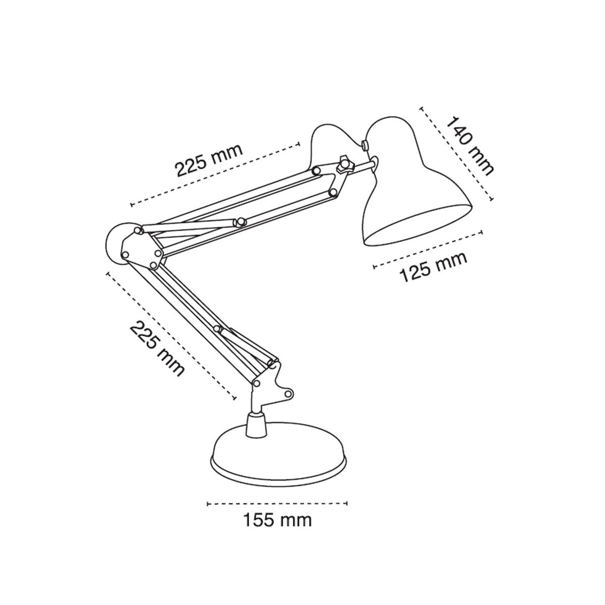 CristalRecord Luxo 04-601-27-100 Table Lamp, E27, 60W