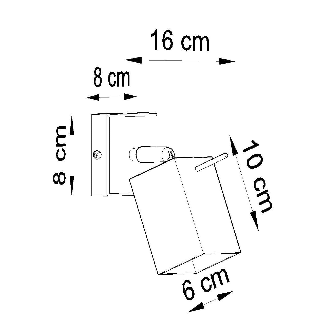 Sollux Merida 1 Wall Light, 40 W, GU10