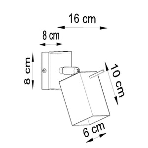 Sollux Merida 1 Wall Light, 40 W, GU10