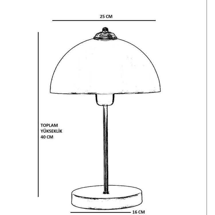 Opviq Lungo 8754-2 Table Lamp, E27, 60W