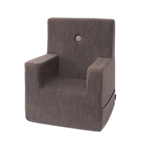 KlipKlap KK Kids Chair XL, Brown bouclé w. sand
