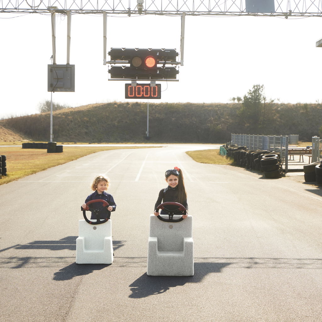 KlipKlap KK Kids Chair XL, Sand bouclé w. sand