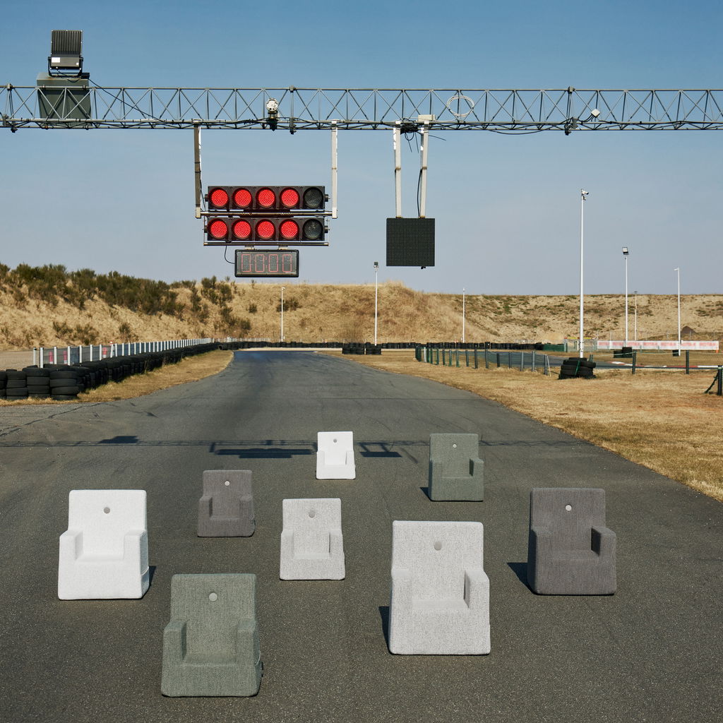 KlipKlap KK Kids Chair XL, Sand bouclé w. sand