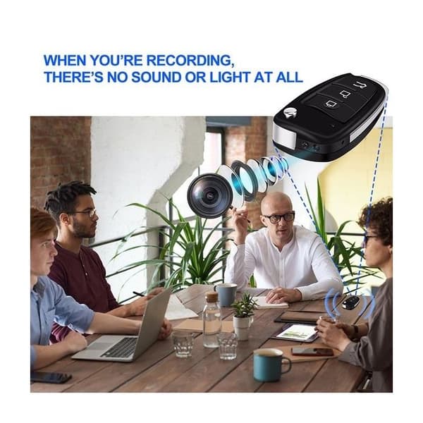 Car Key with Hidden Spy Camera HD 1080P Night Vision