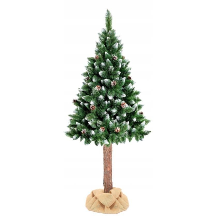 Artificial Christmas Tree with Snow and  Cones, 160 cm
