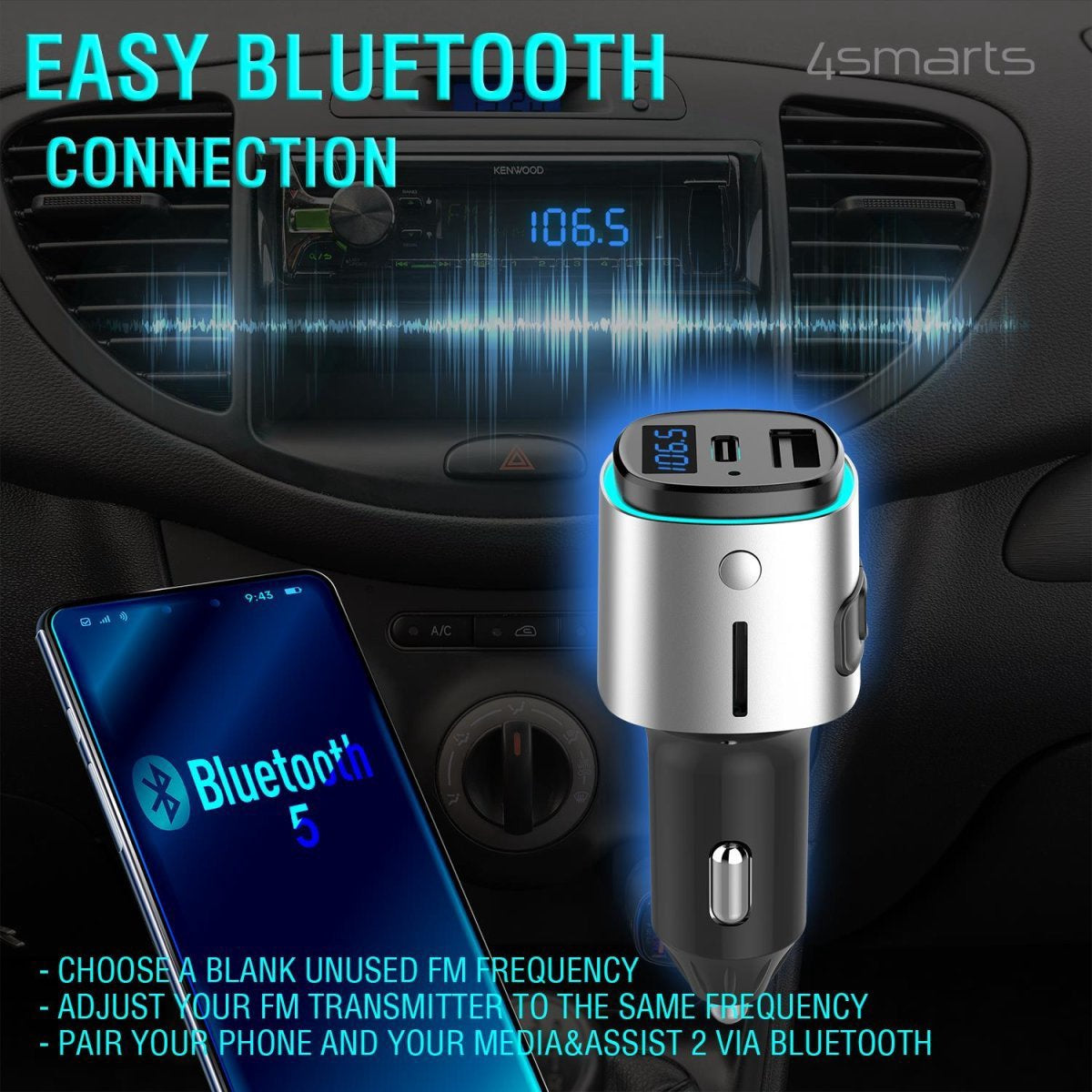 4smarts Bluetooth FM Transmitter