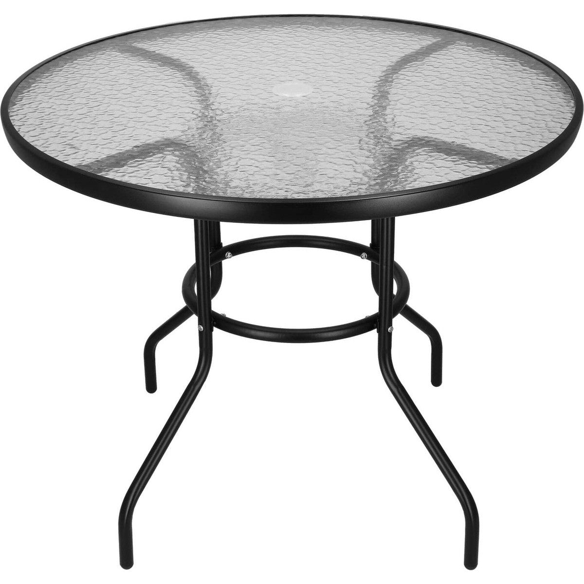 Springos Garden Table 90cm, Black
