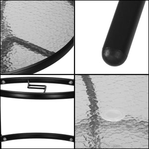 Springos Garden Table 90cm, Black