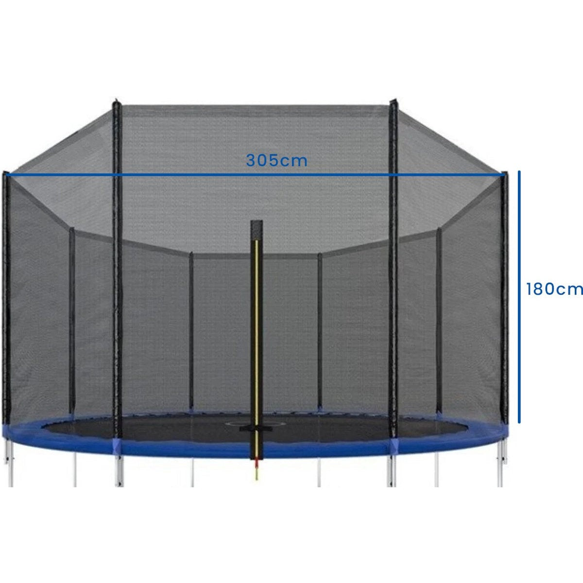 Viking Sports Trampoline safety net 305 cm, suitable for 6 poles
