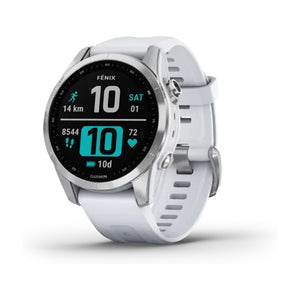 Garmin Fenix 7S Silver with Whitestone Band