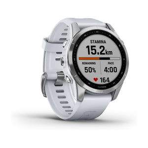 Garmin Fenix 7S Silver with Whitestone Band