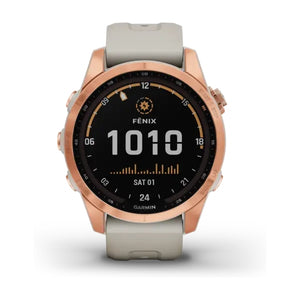 Garmin fenix 7S Solar Rose Gold with light Sand Band