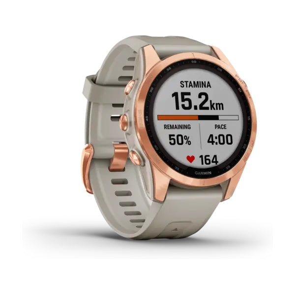 Garmin fenix 7S Solar Rose Gold with light Sand Band