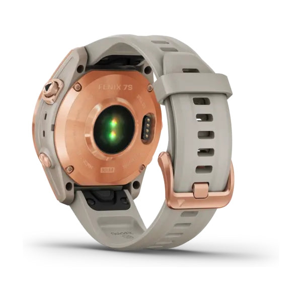 Garmin fenix 7S Solar Rose Gold with light Sand Band