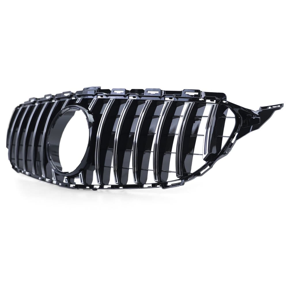 Car Grille for Mercedes C-Class W205 S205 13-18, Gloss Black/Chrome