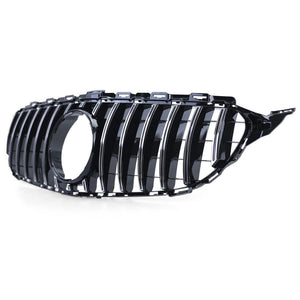 Car Grille for Mercedes C-Class W205 S205 13-18, Gloss Black/Chrome