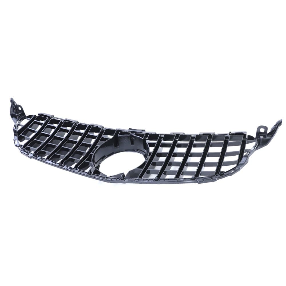 Car Grille for Mercedes C-Class W205 S205 13-18, Gloss Black/Chrome