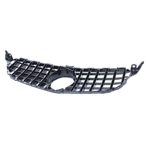 Car Grille for Mercedes C-Class W205 S205 13-18, Gloss Black/Chrome