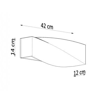 Sollux Sigma 700 Wall Light, 60W, E27