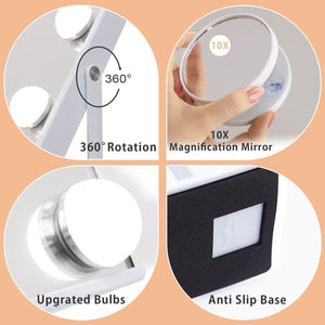 Vanitii Hollywood Vanity Mirror with 12 Dimmable Bulbs