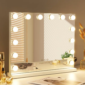 Fenchiliin Hollywood Large Lighted Makeup Mirror