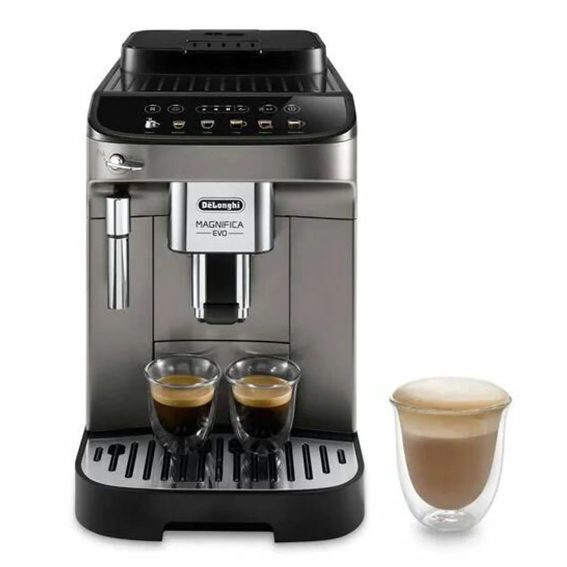 De Longhi ECAM 290.42 TB Magnifica Evo Automatic Coffee Machine, Black / Grey