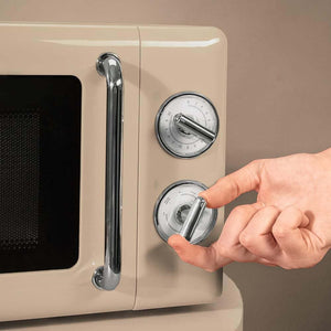 Cecotec ProClean 3010 Retro Beige 20-litre manual microwave with 700 W