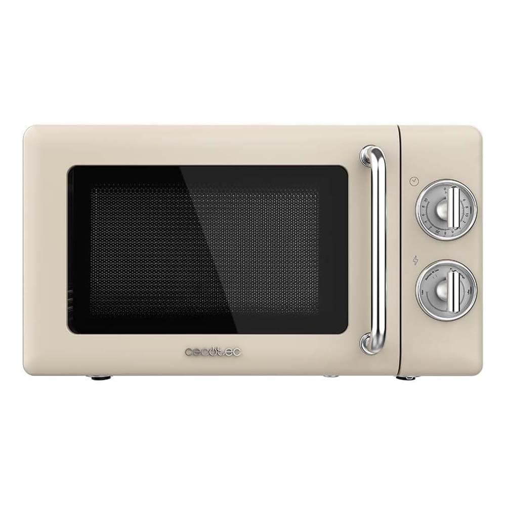 Cecotec ProClean 3010 Retro Beige 20-litre manual microwave with 700 W