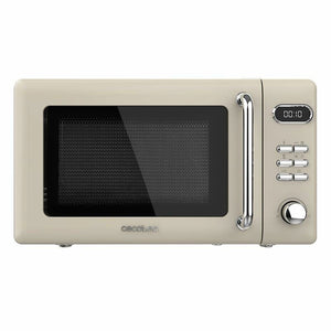 Cecotec ProClean 5110 Retro 700W Microwave and Grill, Beige