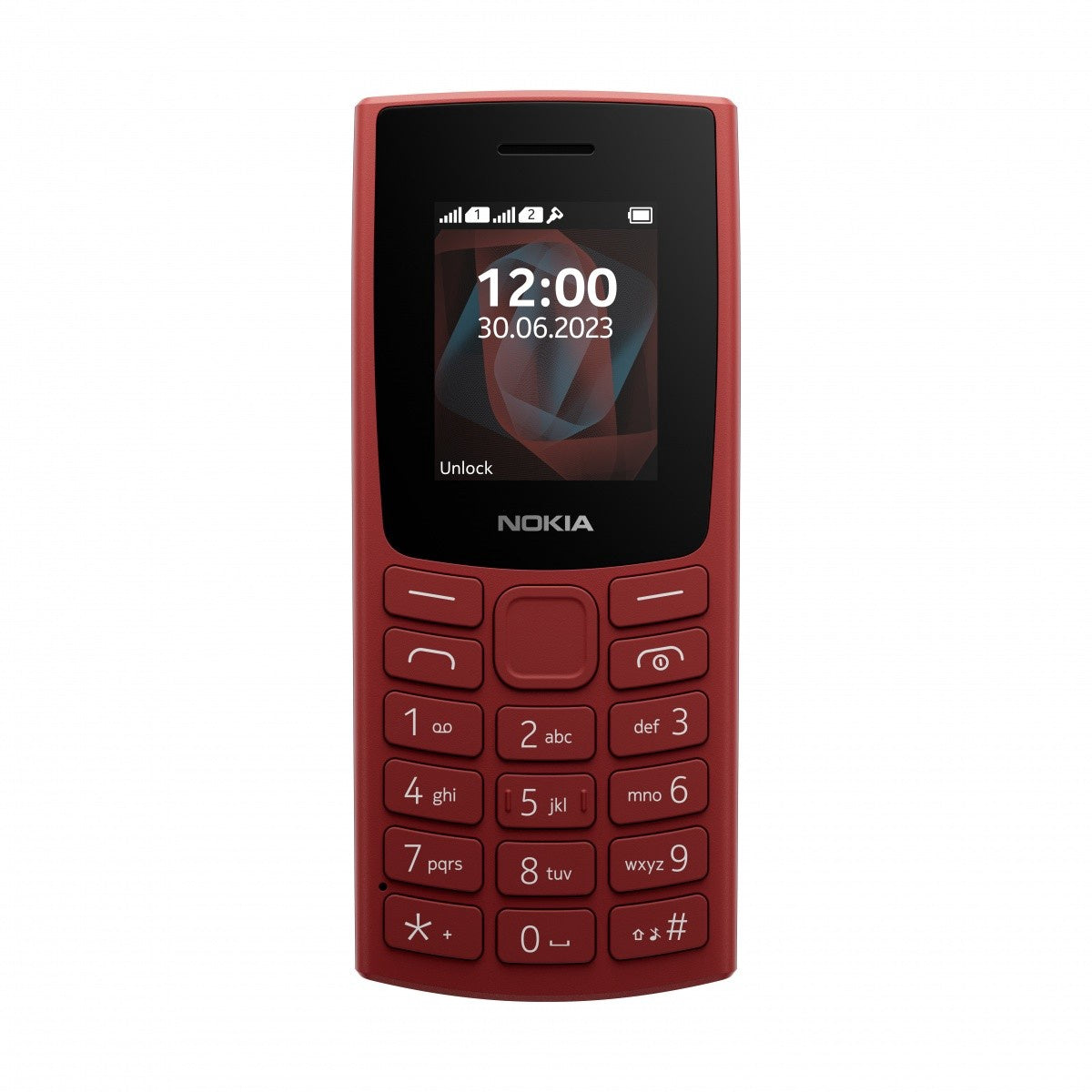 Phone with buttons Nokia 105 2023 , red