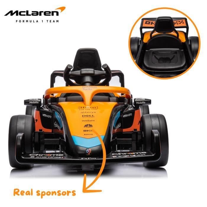 Electric Car for Children McLaren Formula 12V, Orange
