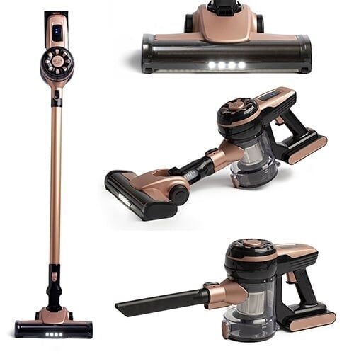 Adler AD 7044 Stick Vacuum Cleaner, Black/Beige, 250 W Damaged Package