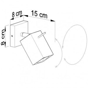 Sollux Merida 1 Wall Light, 40 W, GU10