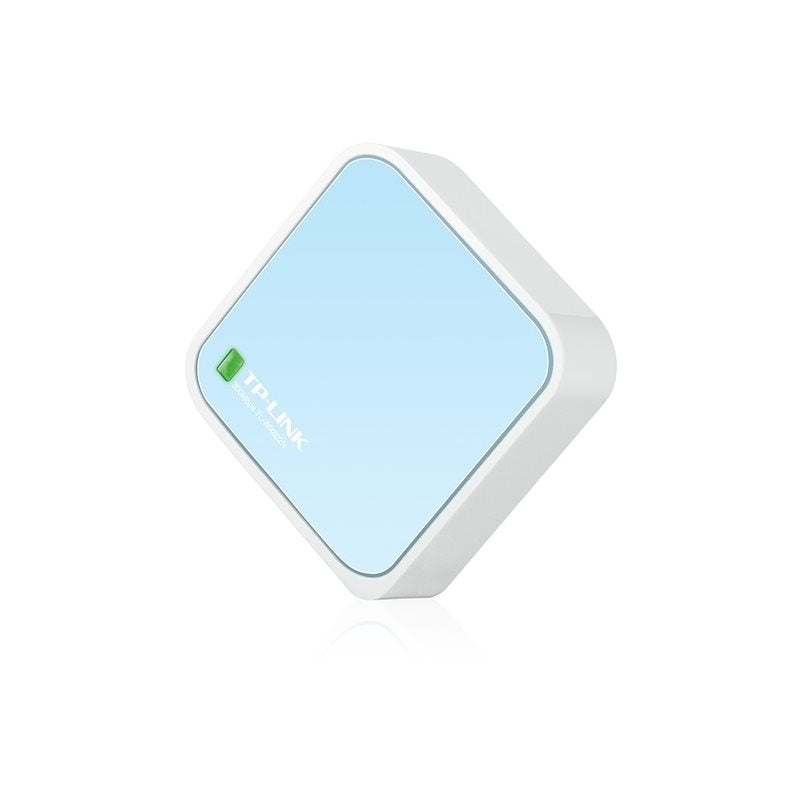 TP-Link TL-WR802N, Compact Wireless Router, 802.11n, White/Light Blue