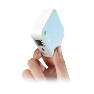 TP-Link TL-WR802N, Compact Wireless Router, 802.11n, White/Light Blue
