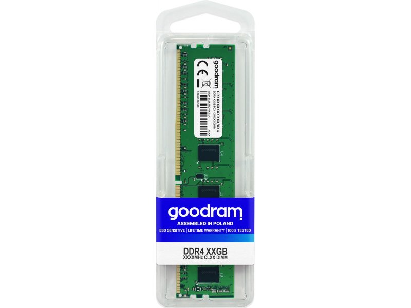 RAM Goodram GR2400D464L17S/8G, DDR4, 8 GB, 2400 MHz