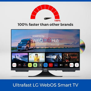 Cello 24-inch Smart LED TV with DVD Player ,C2224WSF TRAV