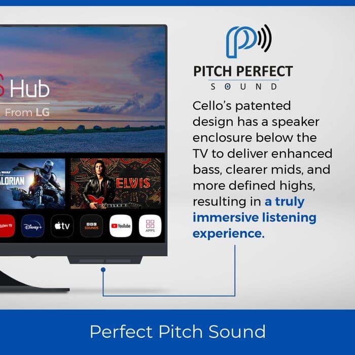 Cello 24-inch Smart LED TV with DVD Player ,C2224WSF TRAV