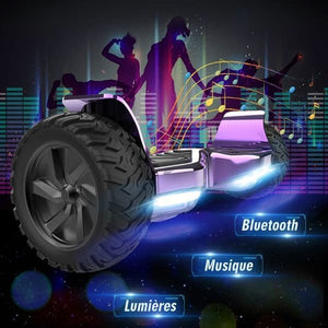 RCB Hummer 8.5 All Terrain Hoverboard, Chrome Purple