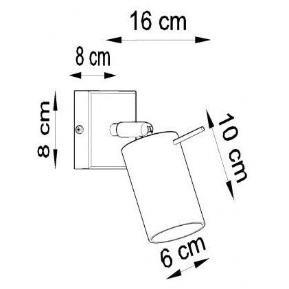 Sollux Ring 1 Wall Light, 40W, GU10