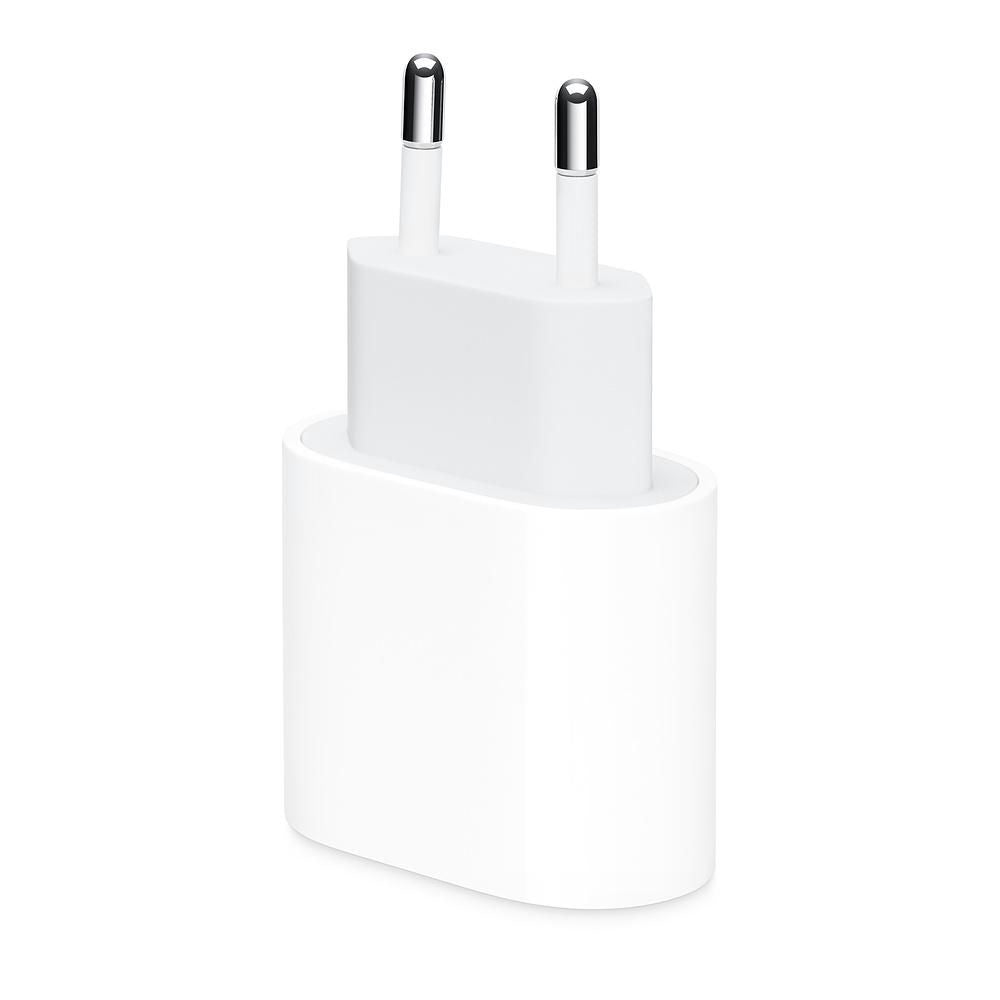 Phone charger Apple MHJE3ZM/A 20W, USB Type C/AC, white, 20 W