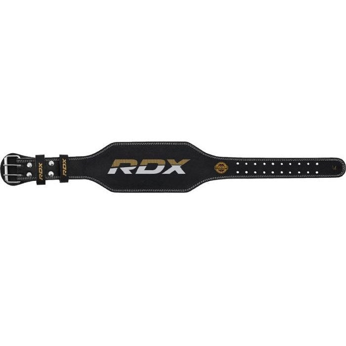 RDX 4" WBS-4RB Weightlifting Belt, M, gold/black