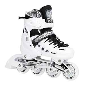 Roller skates Nils Extreme NH10905 4In1, white, 31-34